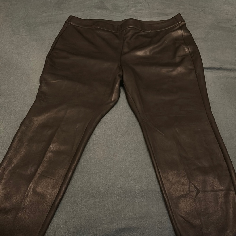Lane Bryant 22/24 leather pull on pants.